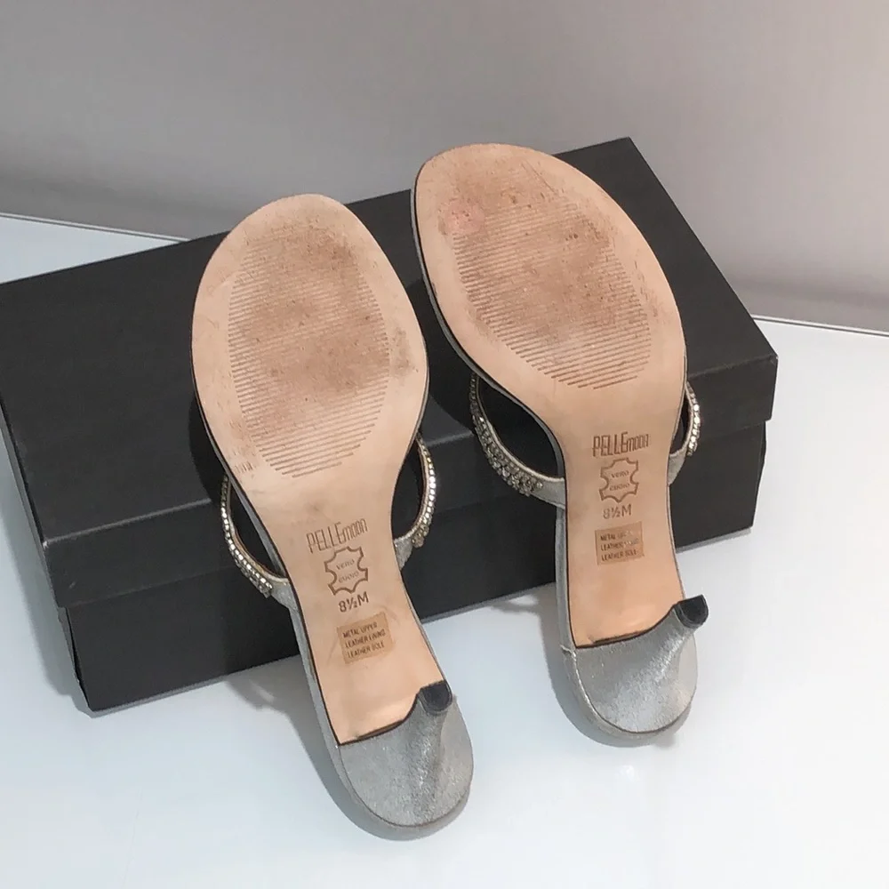 Rhinestone Heels Pelle moda Platinum Collection - Picture 8 of 16